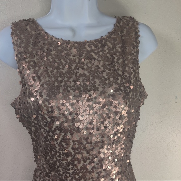 Love & Fire Glittering Sequin Skater Elegant Rose Dress - Picture 7 of 10